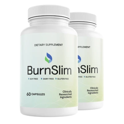 Burn Slim Supplement Bottle — Natural GLP-1 Weight Loss Formula